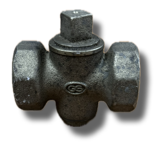 [5148] PLUG VALVE 3/4" 2 WAY THREADED GS