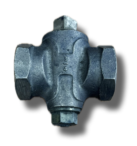 [5150] PLUG VALVE 3/4" 2 WAY THREADED ITALY
