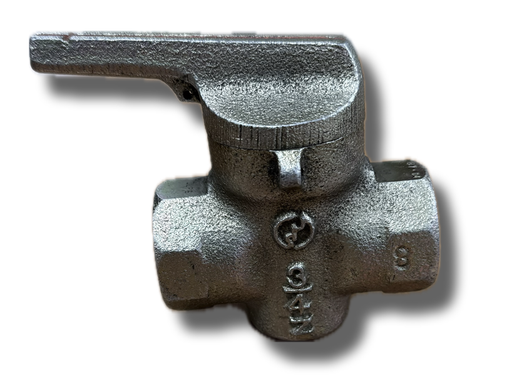 [5151] PLUG VALVE 3/4" 2 WAY THREADED KSK