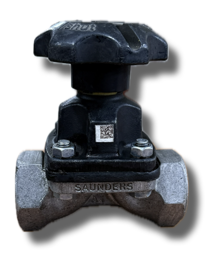 [5177] SAUNDERS VALVE 1" THREADED ALUMINIUM 