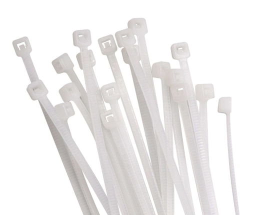[6853] CABLE TIES 4MM X 250MM WHITE