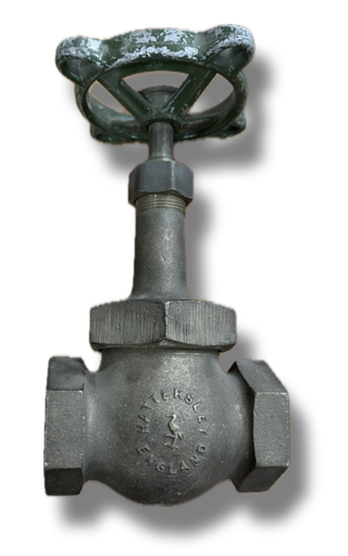 [6945] GLOBE VALVE 1-1/2" HATTERSLEY THREADED 300PSI
