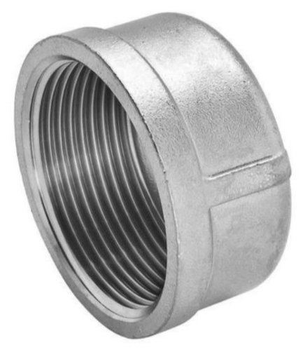 [7369] SS END CAP 1"