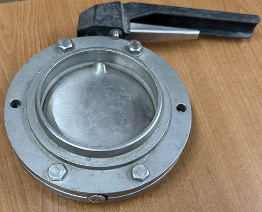 [7471] SS BUTTERFLY VALVE 4" WELDON  TYPE
