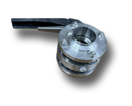 [7521] SS BUTTERFLY VALVE 2" H/DUTY