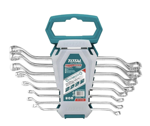[7945] OFFSET RING SPANNER 8PC SET 6-22MM TOTAL THT102481