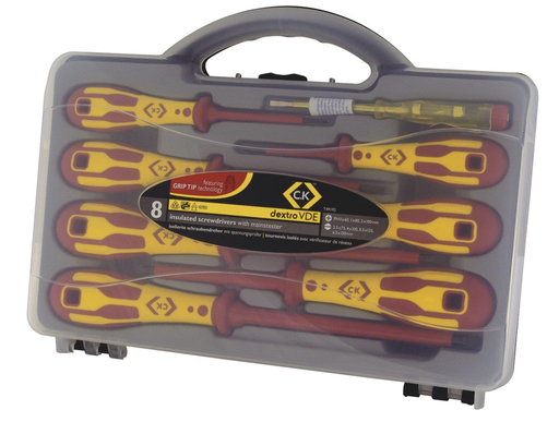 [8085] 8PC VDE SCREWDRIVER SET CK-DEXTRO T49193