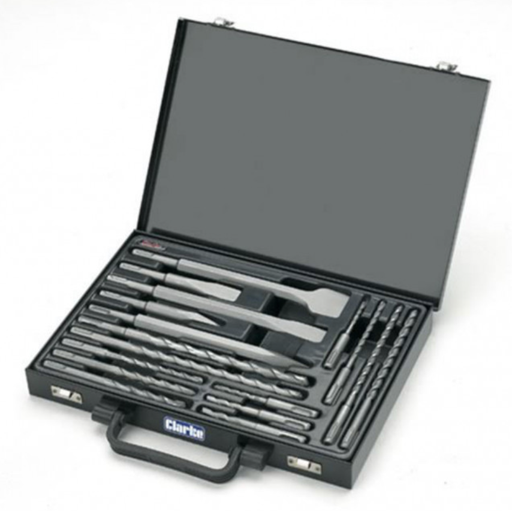 [8308] SDS CHISEL AND DRILL BIT 17PC SET CLARKE CHT579