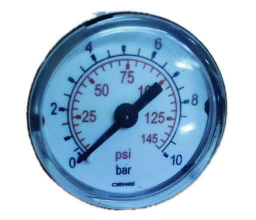 [8337] PRESSURE GAUGE 1-1/2" 10BAR/145PSI 1/8" BACK CEWAL