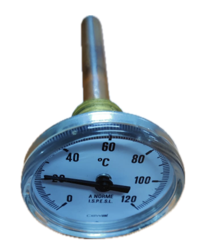 [8353] TEMPERATURE GAUGE 2" 120°C 1/2" BACK 3" PROBE CEWAL
