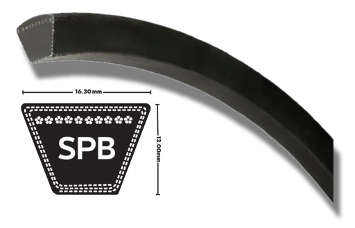 [8612] VEE BELT SPB2410 TBA FIREFLY