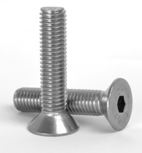 [10382] SS CSK ALLEN CAP 3/8" X 3" UNC FULL THREAD