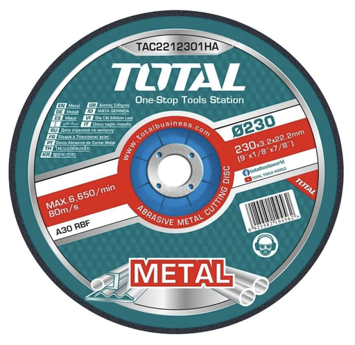 [11591] CUTTING DISC 9" 230 X 1.6 X 22.23MM TAC2162301