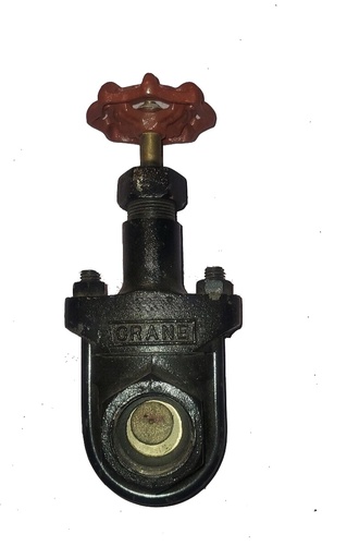 [11752] GATE VALVE 1" CRANE F179 U-BOLT THREADED