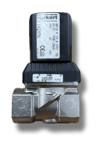[11770] SOLENOID VALVE 1/2" 24V DC BURKERT 6213 FOR LIQUID/WATER 