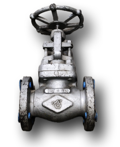 [11891] CAST STEEL GATE VALVE 1-1/2" CL150 OMB ITALY