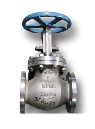[11960] GLOBE VALVE 3" CL150 SS OIC FLANGED
