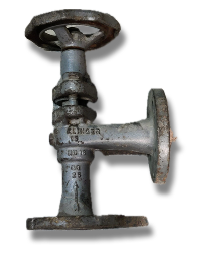 [11985] ANGLE GLOBE VALVE 1/2" FLANGED CAST IRON  PN16 KLINGER