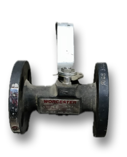 [11997] CAST STEEL BALL COCK 1/2" CL150 FLANGED WORCESTER