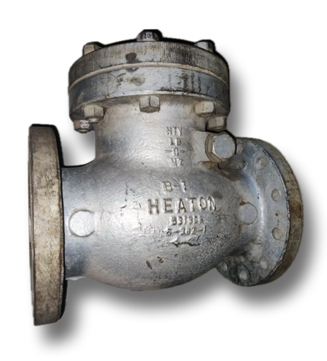 [12013] CAST STEEL NRV 6"  CL300 FLANGED HEATON (FLAP) 