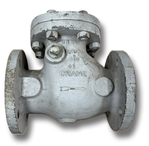 [12022] CAST IRON NRV 3" FLANGED CRANE (FLAP)
