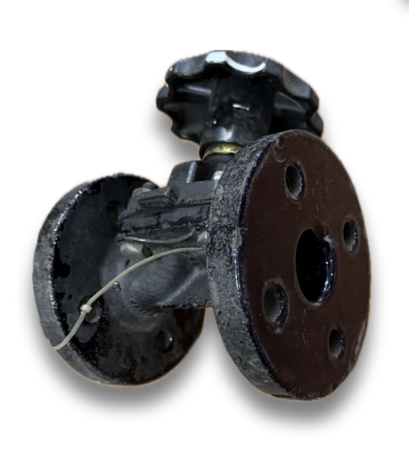 [12062] DIAPHRAGM VALVE 1-1/2" FLANGED OBSIDIAN SAUNDERS