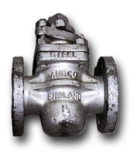 [12067] PLUG VALVE 1-1/2" 2 WAY CL150 FLANGED AUDCO
