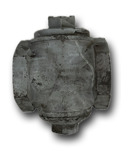 [12071] PLUG VALVE 4" 2 WAY CAST IRON THREADED