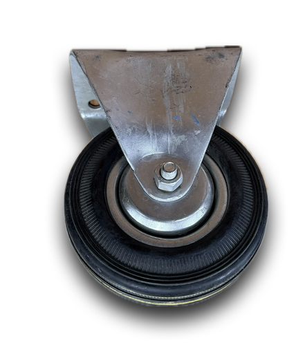 [12193] CASTOR WHEEL FIXED 5" RUBBER