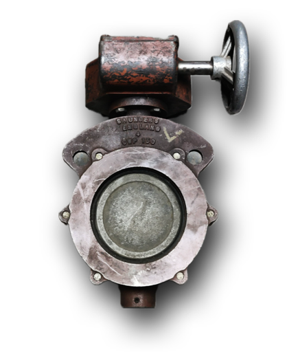 [12225] BUTTERFLY VALVE 4" LEVER SAUNDERS