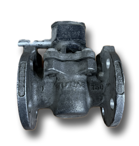 [12254] PLUG VALVE 1" 2 WAY CL150 FLANGED SS FIG 67 TUFLINE