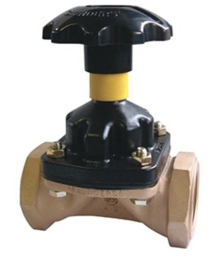 [12299] DIAPHRAGM VALVE 1" BRONZE THREADED SAUNDERS