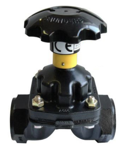 [12366] DIAPHRAGM VALVE 1/2" THREADED PLASTIC HANDLE SAUNDERS